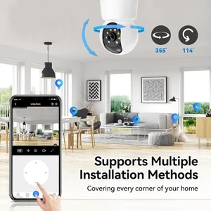 Indoor WiFi Kamera 1080P - Pan & Tilt, Two-Way Audio, TF Card & Cloud Storage - Bild 1 von 6