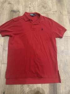 ⭐️Herren Polo Ralph Lauren Poloshirt Gr. Medium Classic Fit Rot - Bild 1 von 5