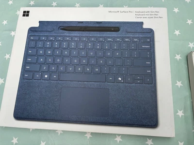 BNIB Sealed Microsoft Surface Pro Typecover Slim Pen 2 Bundle Alcantara Sapphire - Image 1 of 4