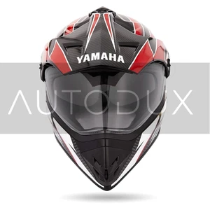 YAMAHA YR8 Polycarbonate Full Face Helmet Motorcycling Motorcycling Red M,L,XL - Picture 1 of 9