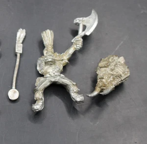 Warhammer 40K Orcos Orcos Mordedura de Serpiente BoarBoy Nob Boar Boy 2da Edición Metal - Imagen 1 de 2
