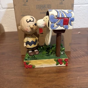 PEANUTS by JIM SHORE #4042380 Snoopy Charlie Brown “SPECIAL DELIVERY" Snoopy - Picture 1 of 6