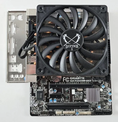 AMD A6 6400K + Gigabyte GA-F2A55M-DS2 + 8GB DDR3 + Scythe CPU Kühler - Bild 1 von 2