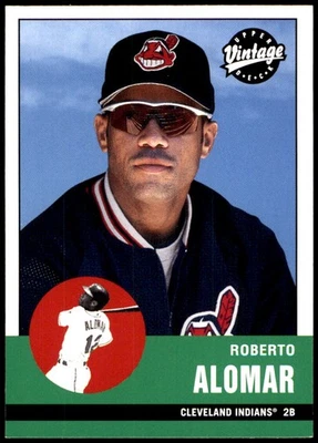 Roberto Alomar 2001 cubierta superior vintage #47 indios MLB LEER ENVÍO GRATUITO Foto 1 de 2