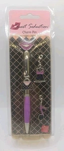 Pluma de tinta Russ Berrie Charm con 4 dijes "Sweet Selection" - Imagen 1 de 2