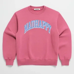 Madhappy Campus Fleece Crewneck Sweatshirt Sweater in Rose Pink Color Size Large - Picture 1 of 7