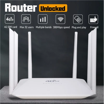 Unlocked 4G Wireless WiFi Router 4G LTE Wireless WiFi Modem Router Enhanced Tool - Image 1 of 4