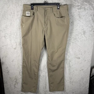 Cinch Pants Mens Size 34x36 Khaki Beige Straight Leg Business Casual - Picture 1 of 12