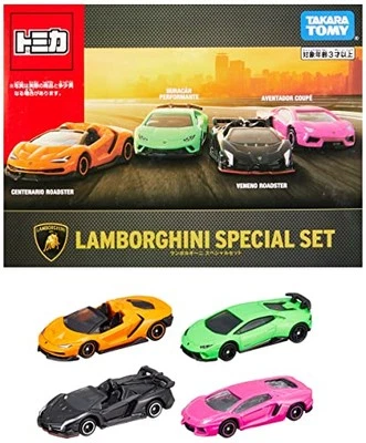 Takara Tomy Tomica Regalo LAMBORGHINI SET ESPECIAL LAMBORGHINI Juego Especial Mini Coche Foto 1 de 4