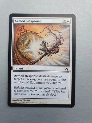 Armed Response , MTG Fifth Dawn (2004). Common White Instant NM - Image 1 of 2