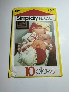 129 SIMPLICITY House - 10 Different PILLOWS UNCUT ;FF - Picture 1 of 5