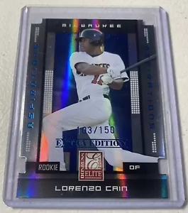 LORENZO CAIN 2008 Donruss Die Cut BLUE SP Rookie Card RC 103/150 Brewers. - Picture 1 of 3