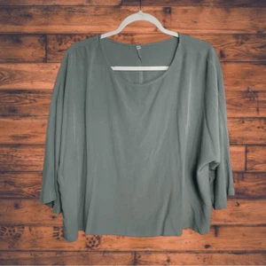 2XL Grey Elbow Length Sleeve Blouse - Picture 1 of 5