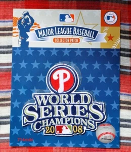 2008 MLB World Series Champions Philadelphia Phillies Patch Official Collector - Picture 1 of 1