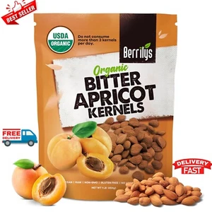 New Organic Bitter Apricot Kernel 1LB Raw Premium Seeds Unpasteurized Non-GMO US - Picture 1 of 7