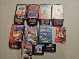 Sega Genesis 7 Game Lot with cases. great titles.