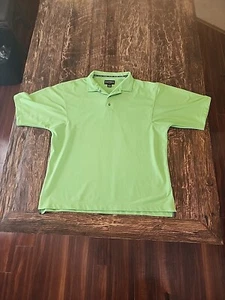 FootJoy FJ Men's XL Pique Knit Green Golf Performance Polo Shirt - Picture 1 of 11