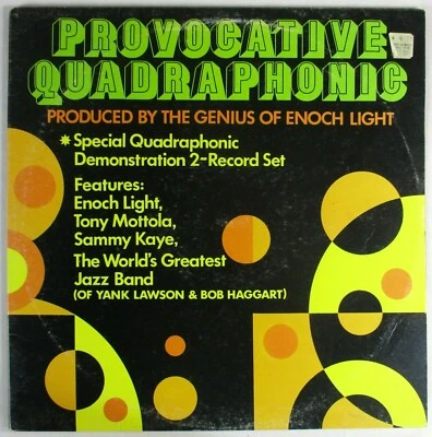 ENOCH LIGHT "PROVOCATIVE QUADRAPHONIC" 12" AUS PRESS 2x VINYL LP RECORDS 1973 - Image 1 of 4