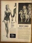 1948 Cole of California Swimsuit Strapless One-Piece 1/2-Pg Vintage Print Ad