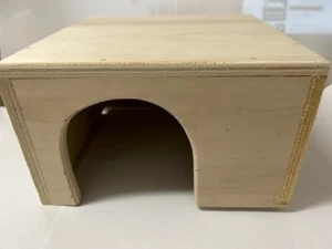 2 Wooden Small Animal Guinea Pig Ferret Rat hideaway cave bed hide HUTCH BED SM - Picture 1 of 2