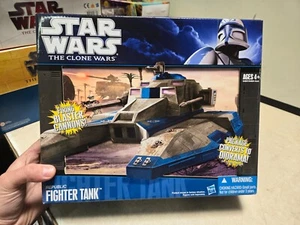 SEALED 2010 Hasbro Star Wars The Clone Wars Republic Fighter Tank Figure - Picture 1 of 6