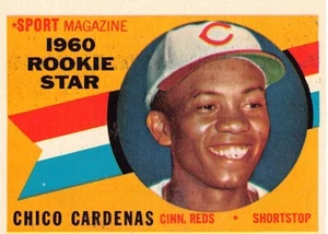 1960 Topps #119 Chico Cardenas Rookie Star Cincinnati Reds - Picture 1 of 3