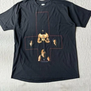 [EX+] RARE 90's DANZIG T-shirt band vintage American casual  Black size L - Picture 1 of 12