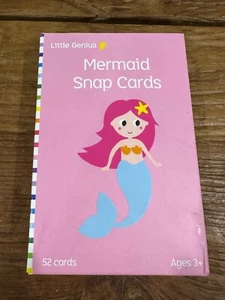 Little Genius Mermaid Snap Cards for Ages 3+ , made by Lake Press LAK225959 BNIB - Picture 1 of 2
