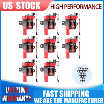 HIGH PERFORMANCE OUTPUT IGNITION COIL PACKS & PLUG WIRES FOR GM LQ4 LQ9 LS1 LS3 - Image 1 of 4