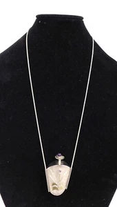 Collana con ciondolo vaso profumo sterling firmato Joseph Downs .925 42,16 grammi - Foto 1 di 4