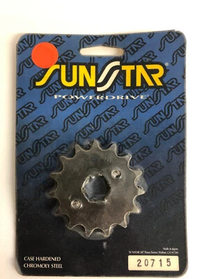 Piñón delantero de acero Sunstar P/N 20715 15 dientes Honda CT NX SL TL XL CB CL CM Foto 1 de 4