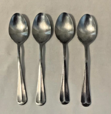 Rogers Jefferson Manor 4 Teaspoons 6" Stainless Steel Spoons Korea - Image 1 of 4