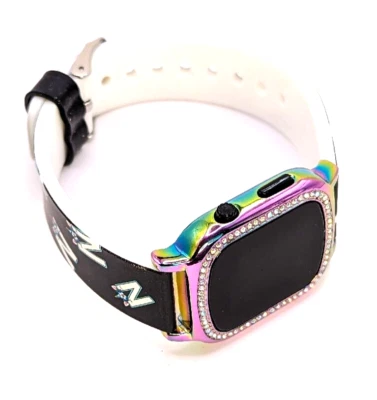 Justice Girls Unicornio Alfabeto Letra N Inicial LED Reloj Banda Silicona LED ROJOS Foto 1 de 4