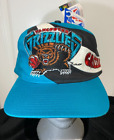 NBA Vancouver Grizzlies Twins Enterprise Swirl Vintage Snapback Cap Hat NWT