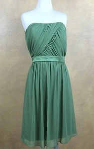 After Six Apple Spice Green Strapless Dress Prom Bridesmaid Cruise Sz 8 #6620 - Picture 1 of 9