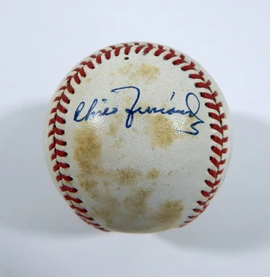 Chico Fernandez Signed Official Rawlings National League Baseball Auto - Image 1 of 3