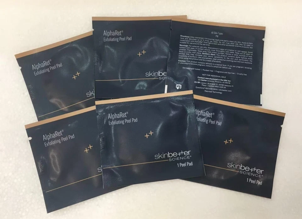 Almofadas esfoliantes SkinBetter AlphaRet todos os tipos de pele PM X 6 peças novas em folha - Imagem 1 de 1