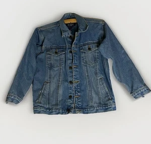 The Childrens Place Denim Youth Girl's Blue Cotton Blend Jeans Jacket Sz L 10-12 - Picture 1 of 10