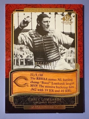 2003 Ernie Lombardi UD SP Legendary Cuts Etched In Time - Image 1 of 2