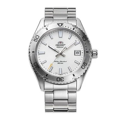 Orient Mako Sports RN-AC0Q03S White Dial Automatic Mechanical Diver Men Watch - Image 1 of 4