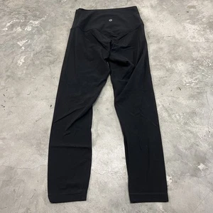 Lululemon Align Leggings Women’s Size 4 Black Crop High Rise Yoga Stretch Pants - Picture 1 of 6