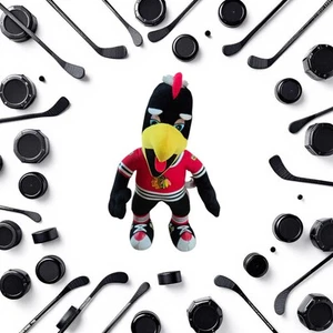 Peluche mascota Tommy Hawk hockey NHL Bleacher Creatures Chicago Blackhawks - Imagen 1 de 6