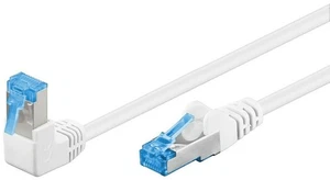 10x kabel krosowy Goobay CAT 6A 1x kątowy 90°, S/FTP (PiMF) biały 3 m - Zdjęcie 1 z 4