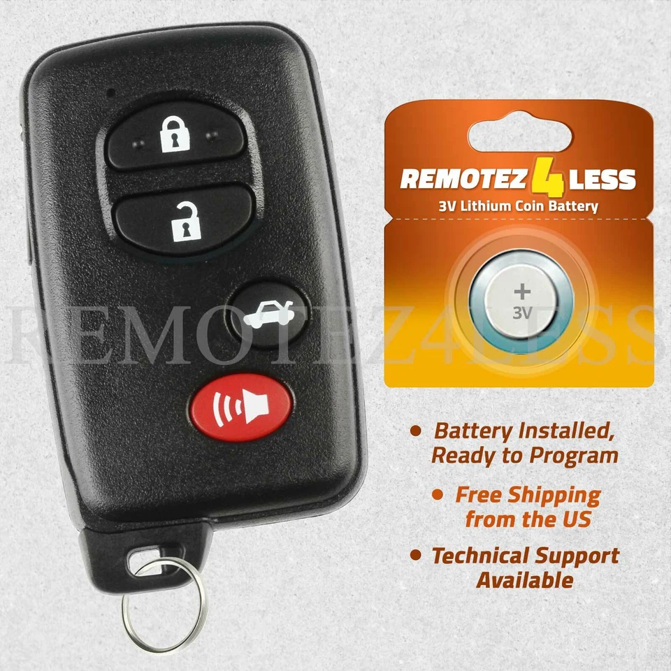 For 2007 2008 2009 Toyota Camry Replacement Smart Prox Remote Fob Key 4b 0140 - Imagem 1 de 1