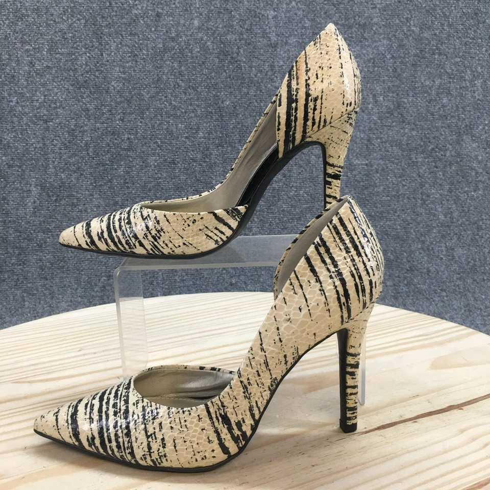 Zapatos de salón Ana A New Approach para mujer 8 M sin cordones negros imitación cuero piel de serpiente Foto 1 de 4