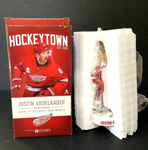 Justin Abdelkader Bobblehead 1/8/19 Detroit Red Wings New In Box Cover