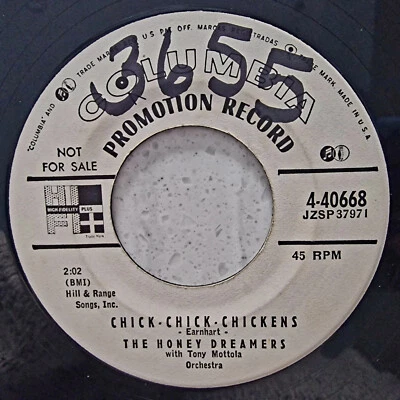 The Honey Dreamers - Chick Chick Chickens - Rare 1956 US import Promo 7" - Image 1 of 2