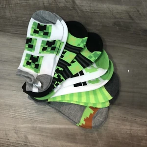 Minecraft Jungen 5er Pack tief ausgeschnittene Socken - Bild 1 von 4