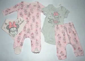Baby girl clothes, Newborn, Disney baby Minnie 4 piece set - Picture 1 of 13