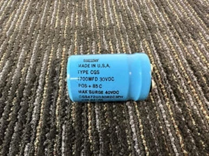 Mallory Type CGS 4700uf 30V Max Surge 40V Capacitor - Picture 1 of 10